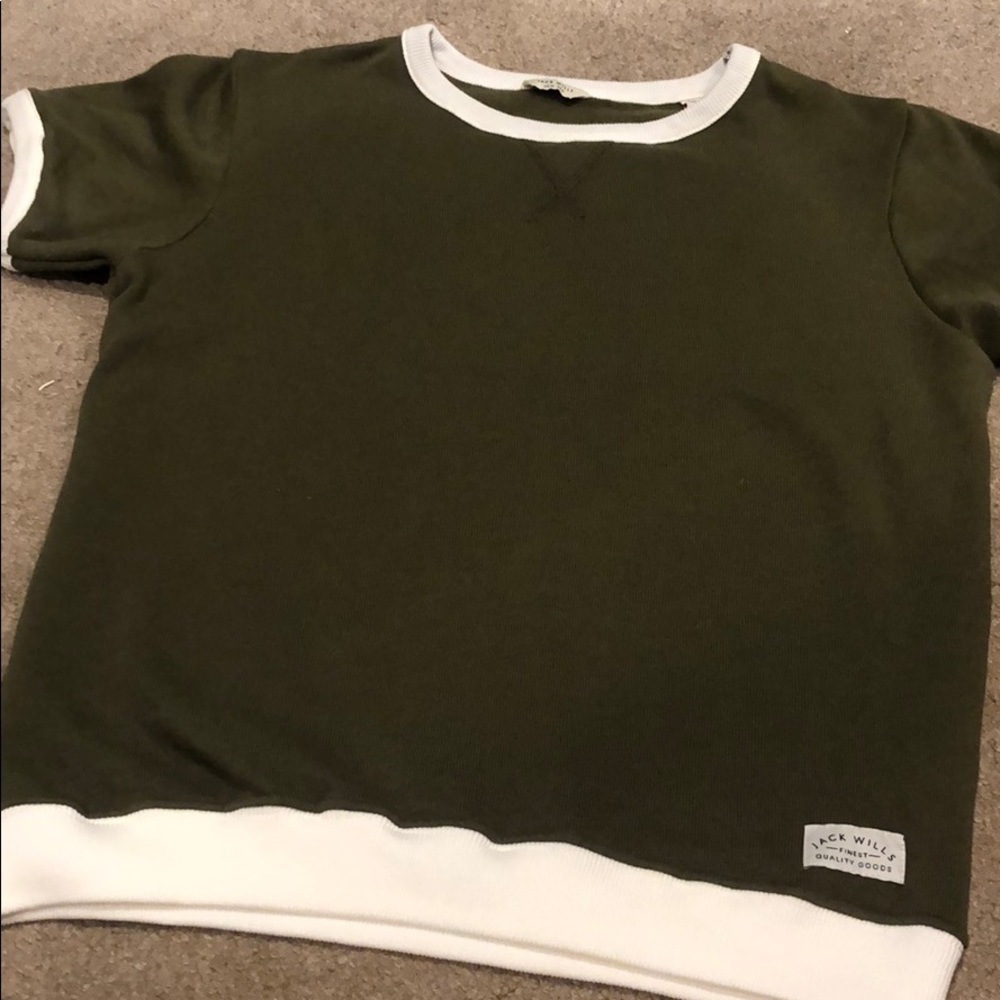 Jack wills short sleeve sweatshirt size 6